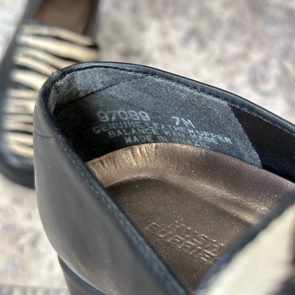 Hush Puppies Genuine Leather Zebra Print Calf Hair Loafers - Picture 11 of 12